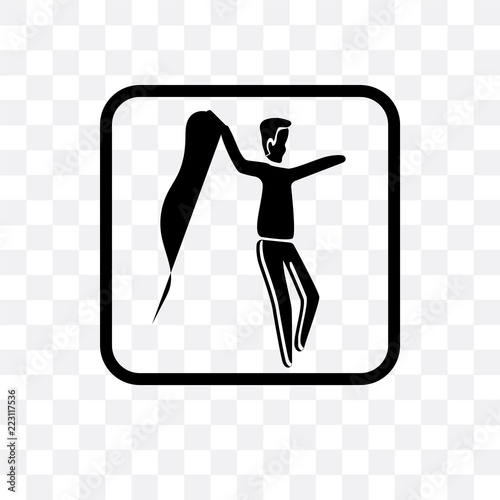 tamer icon isolated on transparent background. Simple and editable tamer icons. Modern icon vector illustration.