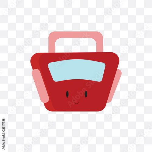 baby bag icon isolated on transparent background. Simple and editable baby bag icons. Modern icon vector illustration.