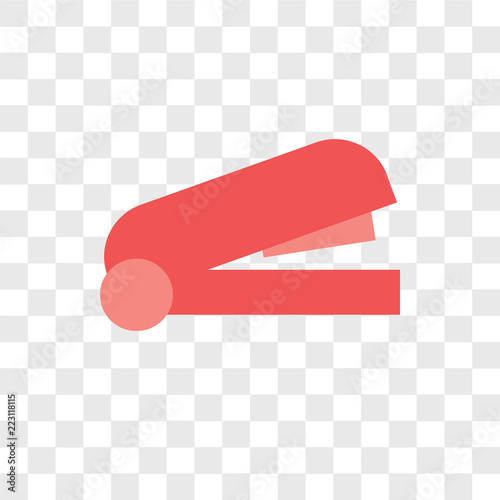 stapler remover icons isolated on transparent background. Modern and editable stapler remover icon. Simple icon vector illustration.