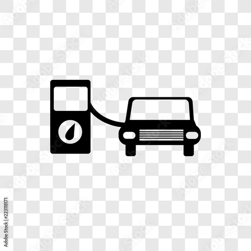 Petrol Station vector icon isolated on transparent background, Petrol Station logo design