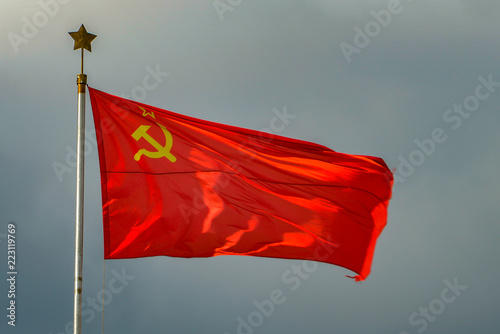 Quadro su tela ussr flag backgraund
