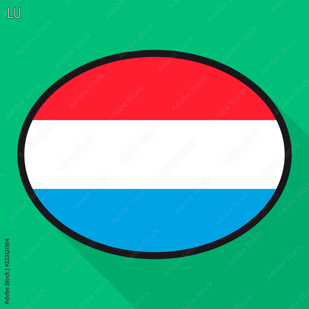 Luxembourg flag speech bubble, social media communication sign, flat business oval icon. Luxembourg flag speech bubble, social media communication sign, flat business oval icon.