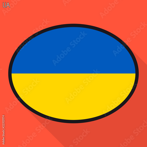 Free Download Ukraine flag speech bubble, social media communication sign, flat business oval icon. - GFXLoad