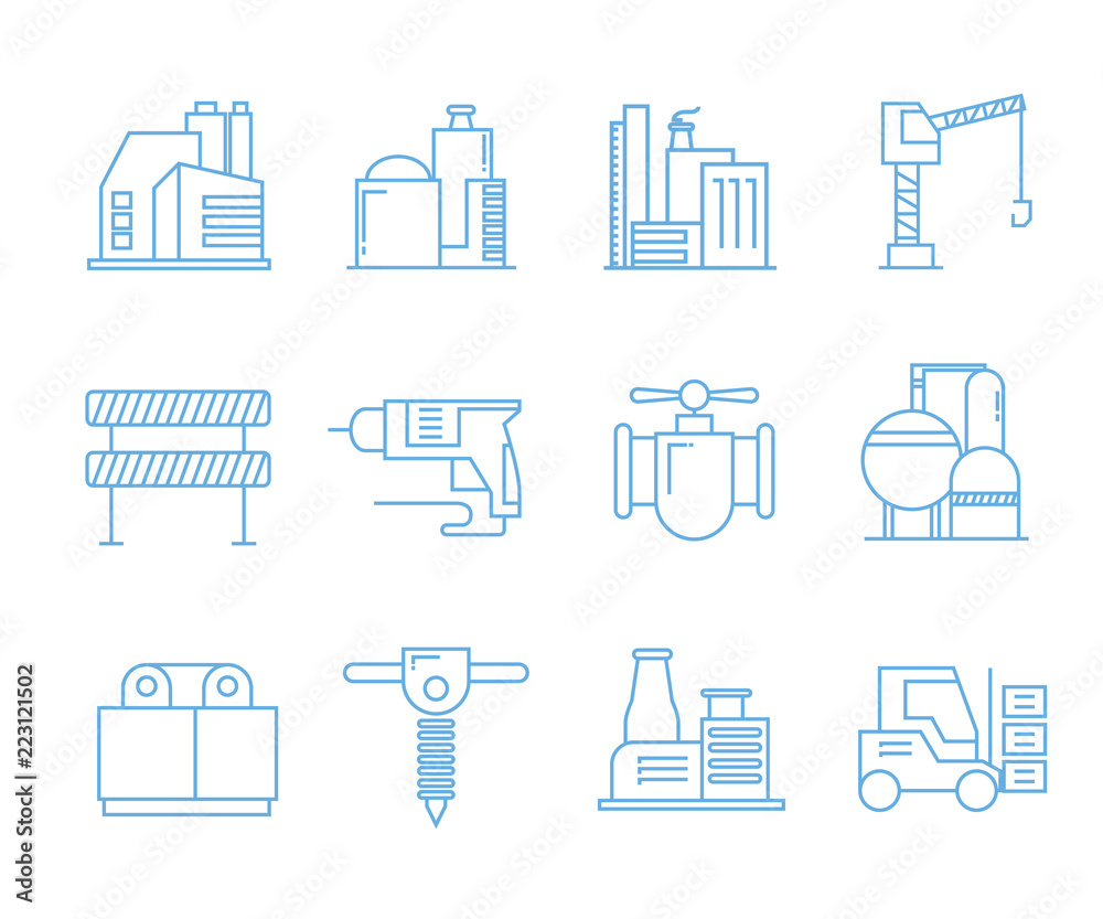 factory icons, tool icons factory icons, tool icons
