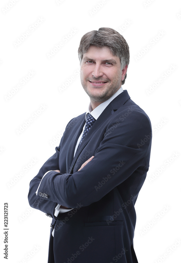 Close-up face of successful businessman Close-up face of successful businessman