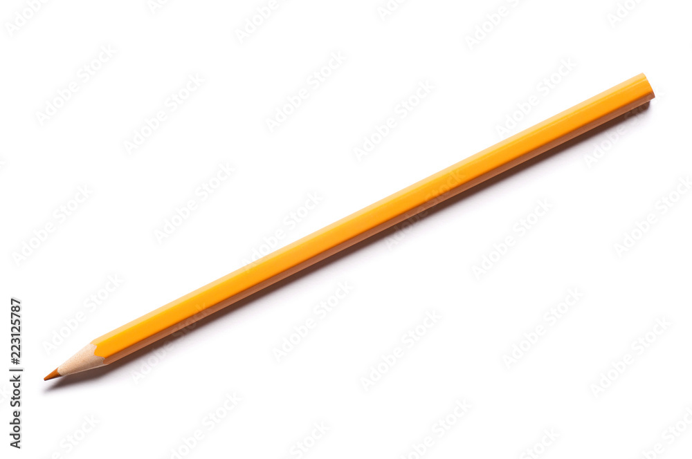 Yellow pencil isolated on white background.
Yellow pencil isolated on white background.