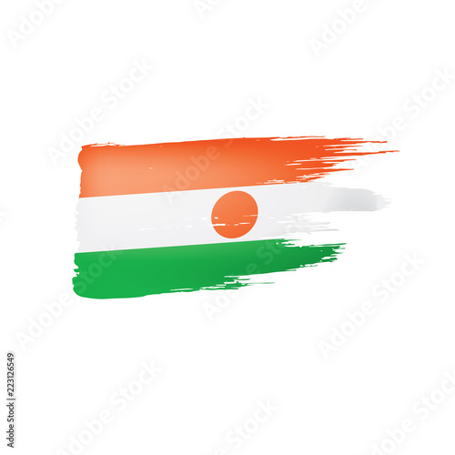 Niger flag, vector illustration on a white background. Free Download Niger flag, vector illustration on a white background. - GFXLoad