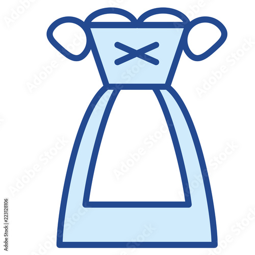 Dirndl / Tracht Vector Icon Illustration