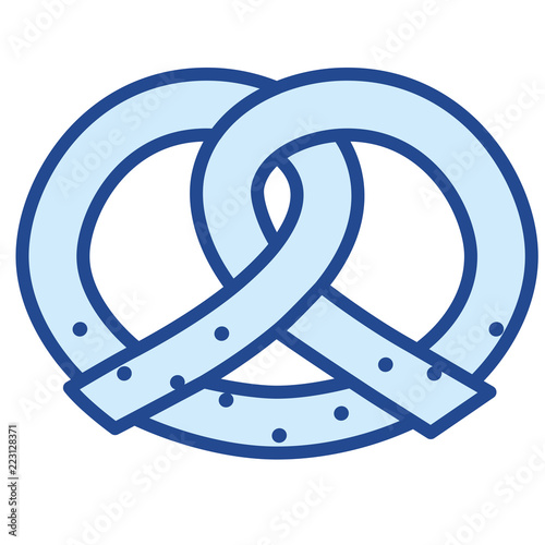 Brezn / Brezel Vector Icon Illustration