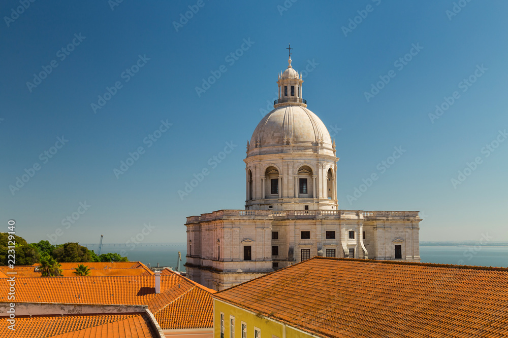 The Church of Santa Engracia, National Pantheon, located in the Alfama neighbourhood, Lisbon, Portugal. The Church of Santa Engracia, National Pantheon, located in the Alfama neighbourhood, Lisbon, Portugal.
