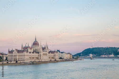 Budapest cityscape with Parliament building at Danube river, Hungary © justinessy