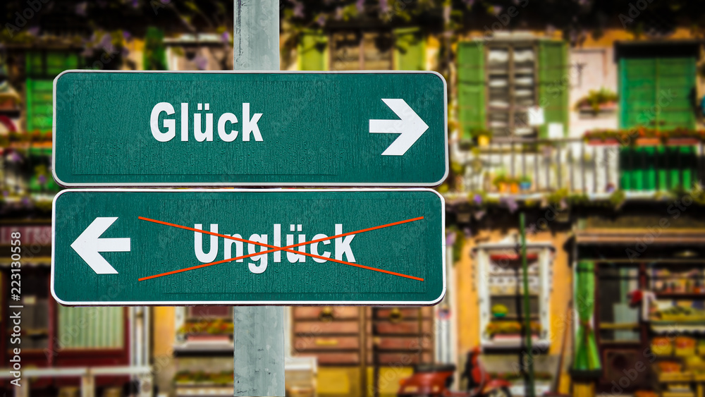 Schild 350 - Glück