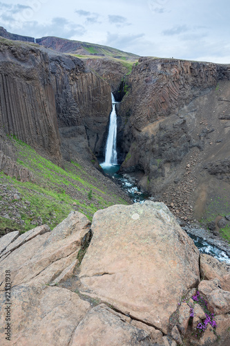 Hengifoss Waterfall ISLAND (Hallormsstadur) photo