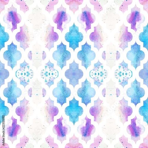 Oriental seamless pattern. Illustration.
