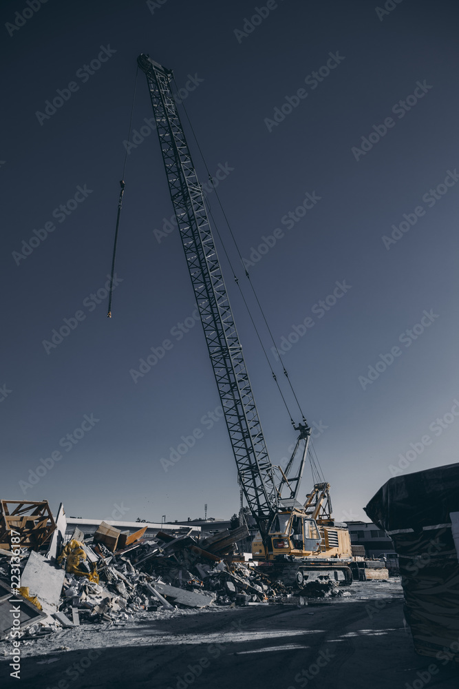 Fototapeta premium mobile crane