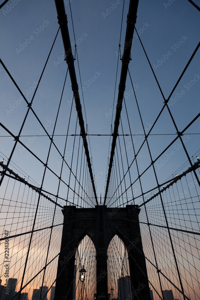 Fototapeta premium Brooklyn Bridge in color