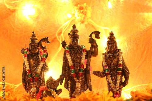 Hindu god Ram Darbar for Diwali festival