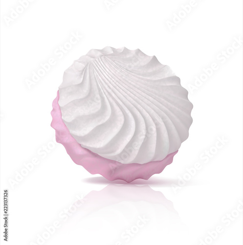 marshmallow white-pink