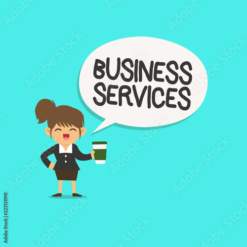 Word writing text Business Services. Business concept for Provides intangible products Bookkeeping IT Accounting. © Artur