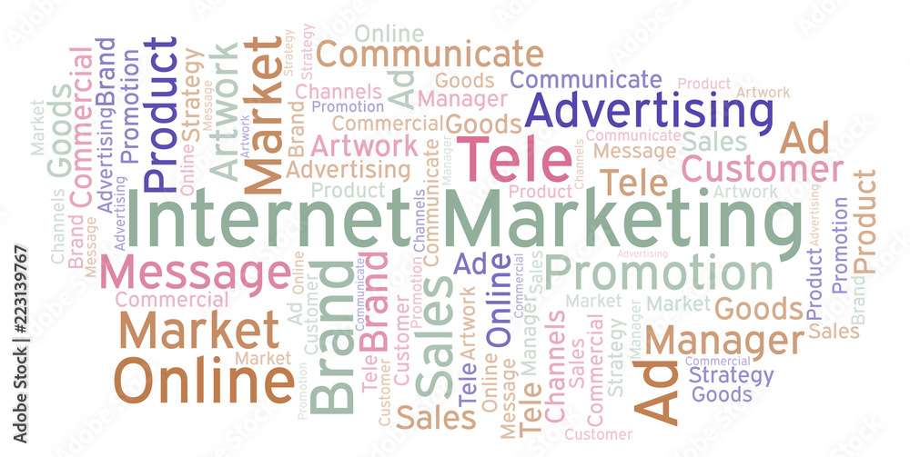 Word cloud with text Internet Marketing. Word cloud with text Internet Marketing.