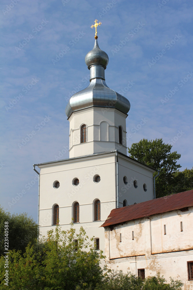 Vintage religion architecture in old european city