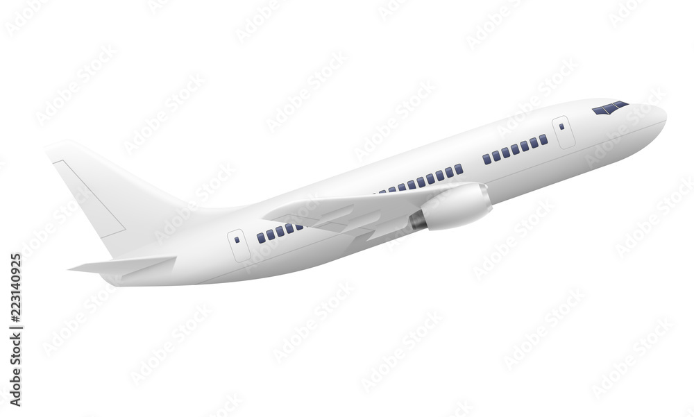 passenger airplane stock vector illustration