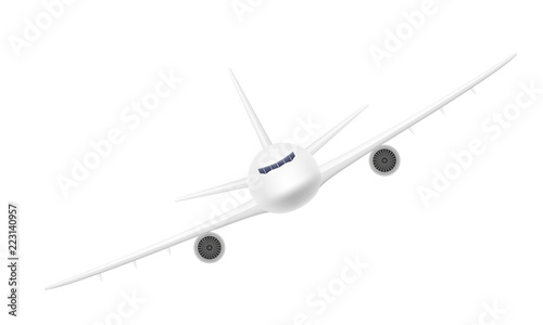passenger airplane stock vector illustration