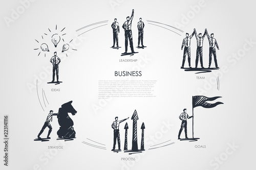 Business, team, goals, stratege, ideas, leadership
