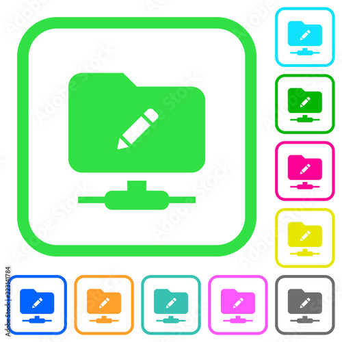 FTP rename vivid colored flat icons