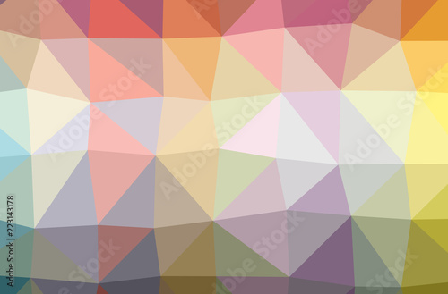 Illustration of orange low poly modern multicolor background. photo