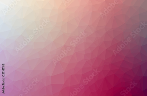 Illustration of red abstract polygon modern multicolor background. photo