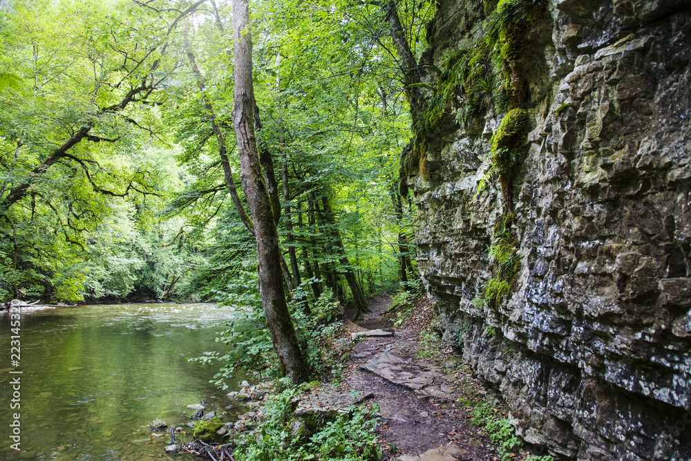 Fototapeta premium Wanderweg, Drei Schluchten Wanderung