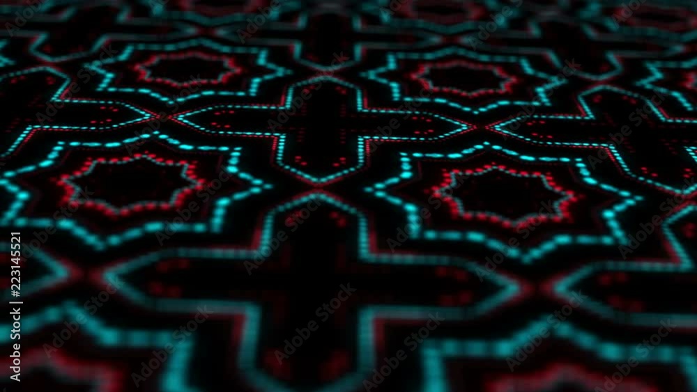 Advanced Abstract Geometric Animated Background
