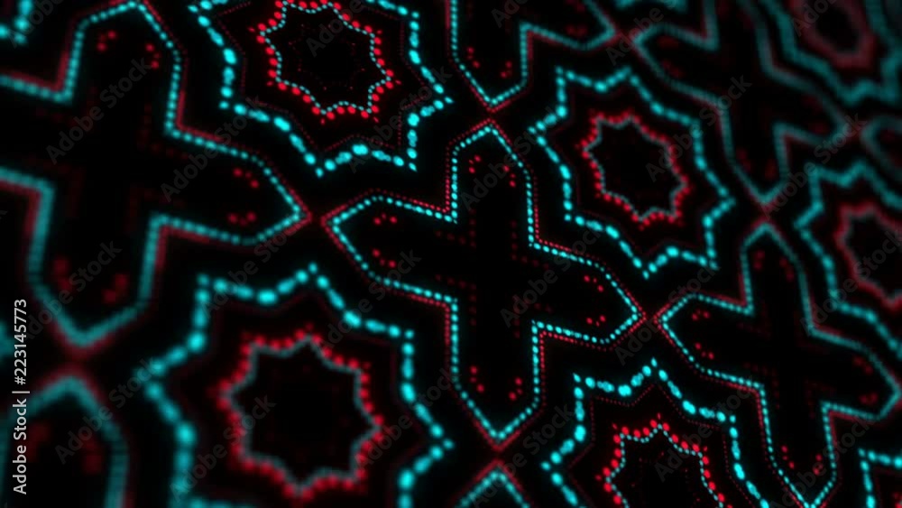 Advanced Abstract Geometric Animated Background