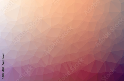 Illustration of red abstract polygon elegant multicolor background.