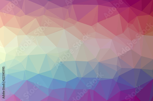 Illustration of red abstract low poly modern multicolor background.