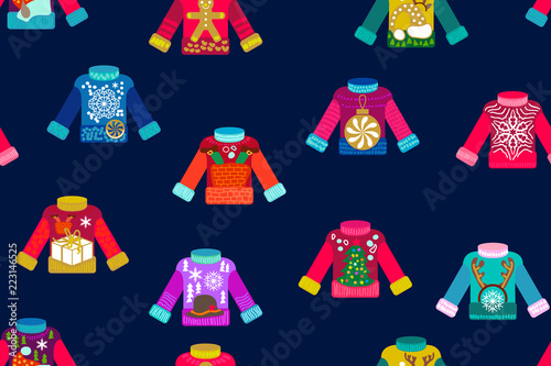 Ugly Christmas sweaters.