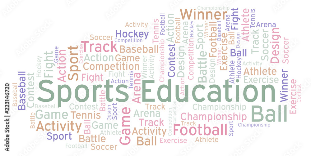 Sports Education word cloud.