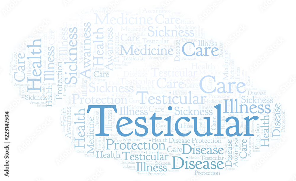Testicular word cloud. Testicular word cloud.
