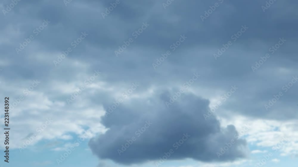 white clouds running on blue sky, time lapse white clouds running on blue sky, time lapse