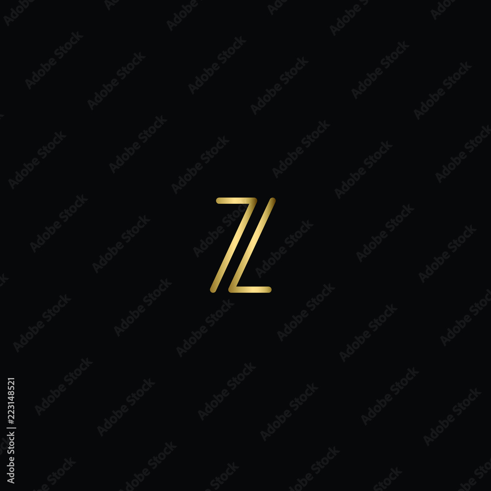 Creative Minimal Black and Gold Letter Z Logo Design Creative Minimal Black and Gold Letter Z Logo Design
