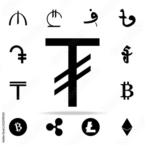 tugrik icon. Crepto currency icons universal set for web and mobile photo