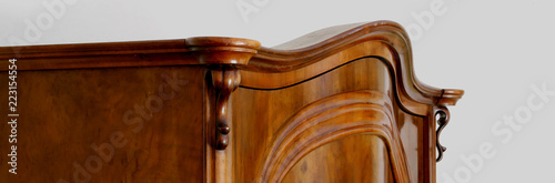 Traditional decorated wardrobe. Honest carpentry.