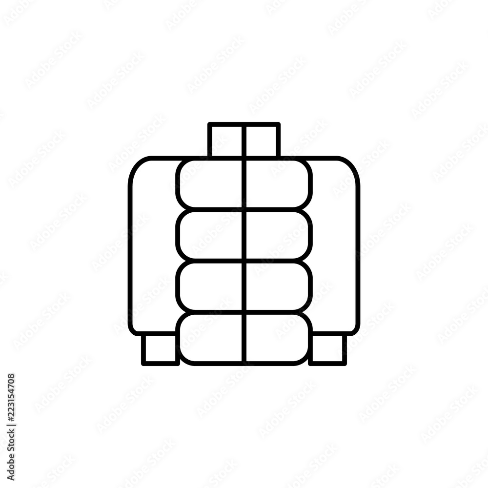 blown jacket icon. Element of clothes icon for mobile concept and web apps. Thin line blown jacket icon can be used for web and mobile blown jacket icon. Element of clothes icon for mobile concept and web apps. Thin line blown jacket icon can be used for web and mobile