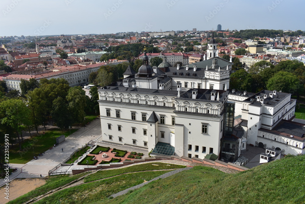 panorama of the city of Vilnius