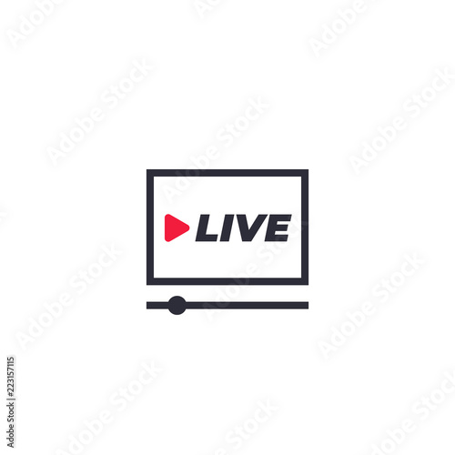 Live stream player icon