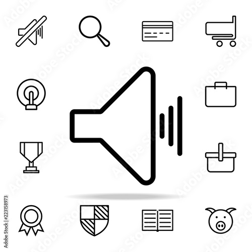 sound sign icon. web icons universal set for web and mobile