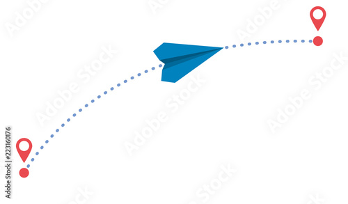plane and path