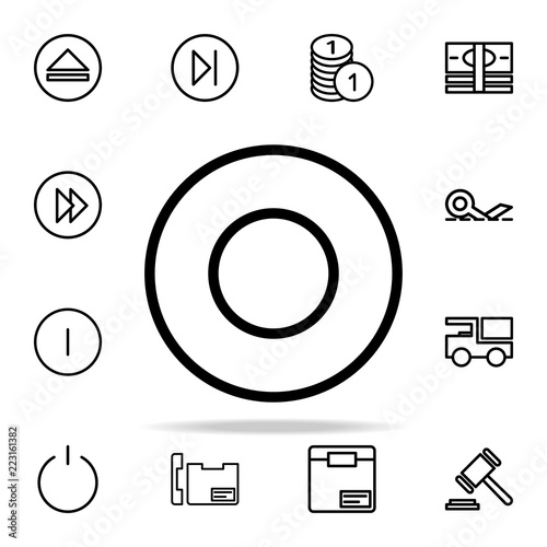 circular notation icon. web icons universal set for web and mobile
