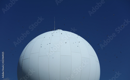 Radarstation auf dem Grand Ballon Vogesen Elsass Alsace